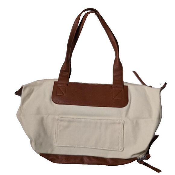 Graf Lantz Carry-On Travel Weekender Tote Bag Tan - Picture 7 of 7